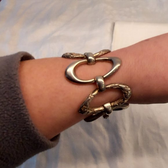 Original 1940's Mexico .925 Oval Linked Bracelet Signed JR - Picture 14 of 14